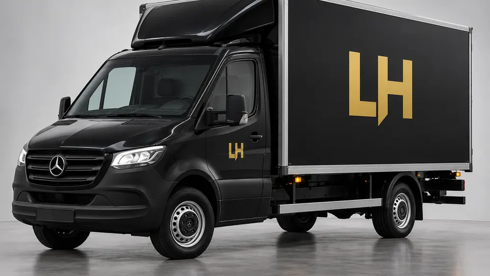 Schwarzer Koffer 3,5 t von LH Kurier & Transport